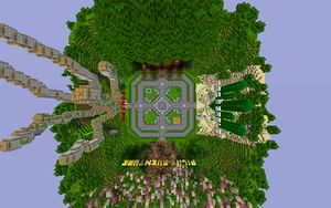 le spawn vu de dessus